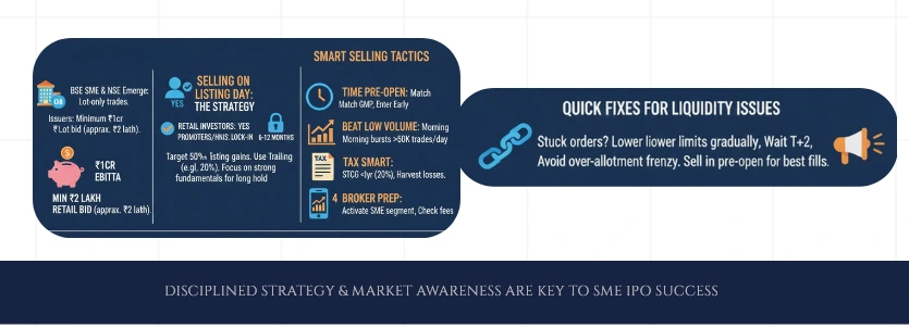 Tactics to Sell SME IPO Shares